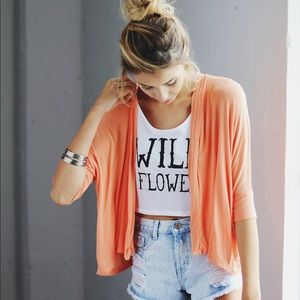 Box Cardigan / Peach